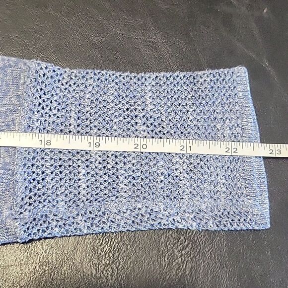 LOGO Lori Goldstein Womens blue tunic sweater Size XXS preppy casual knit boho - Picture 8 of 9